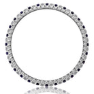 Picchiotti - Xpandable™ Round Blues Sapphire & Diamond Bracelet in 18K White Gold - Jackson Hole Jewelry Company