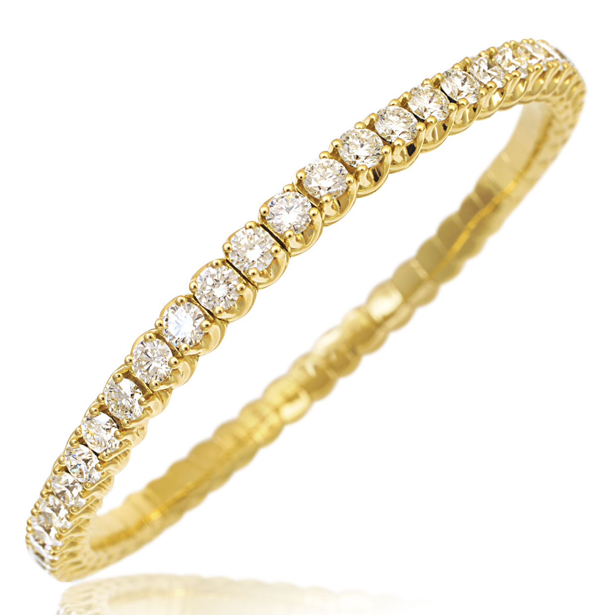 Picchiotti Xpandable™ Diamond Tennis Bracelet in 18K Yellow