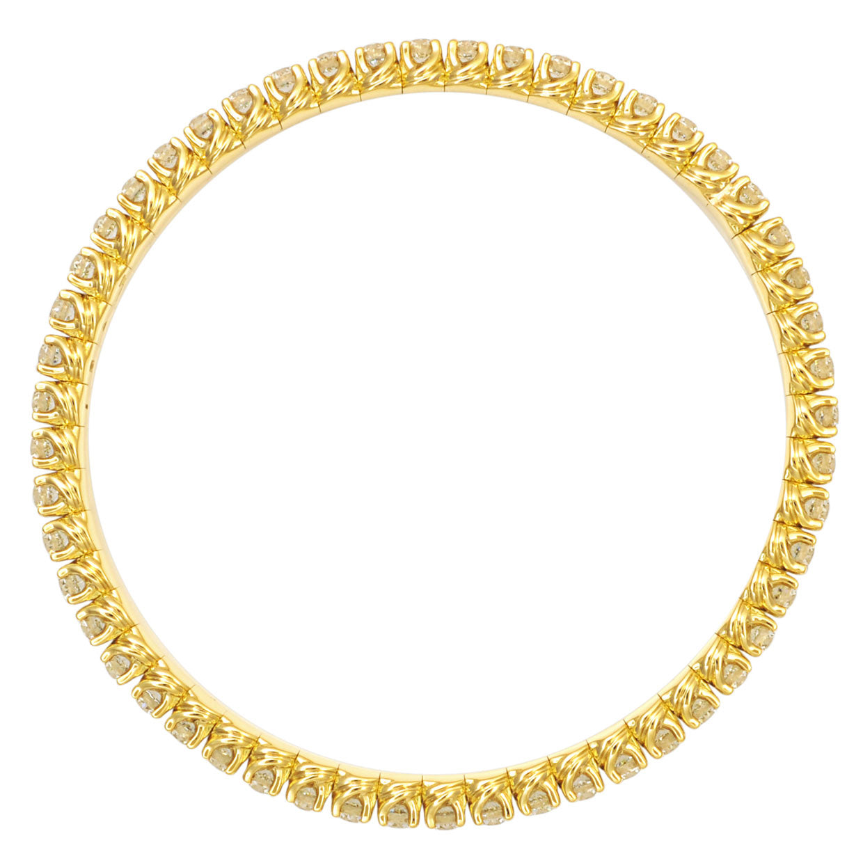 Picchiotti Xpandable™ Diamond Tennis Bracelet in 18K Yellow
