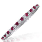 Picchiotti - Xpandable™ Ruby & White Diamond Bracelet in 18K White Gold - Jackson Hole Jewelry Company