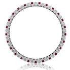 Picchiotti - Xpandable™ Ruby & White Diamond Bracelet in 18K White Gold - Jackson Hole Jewelry Company