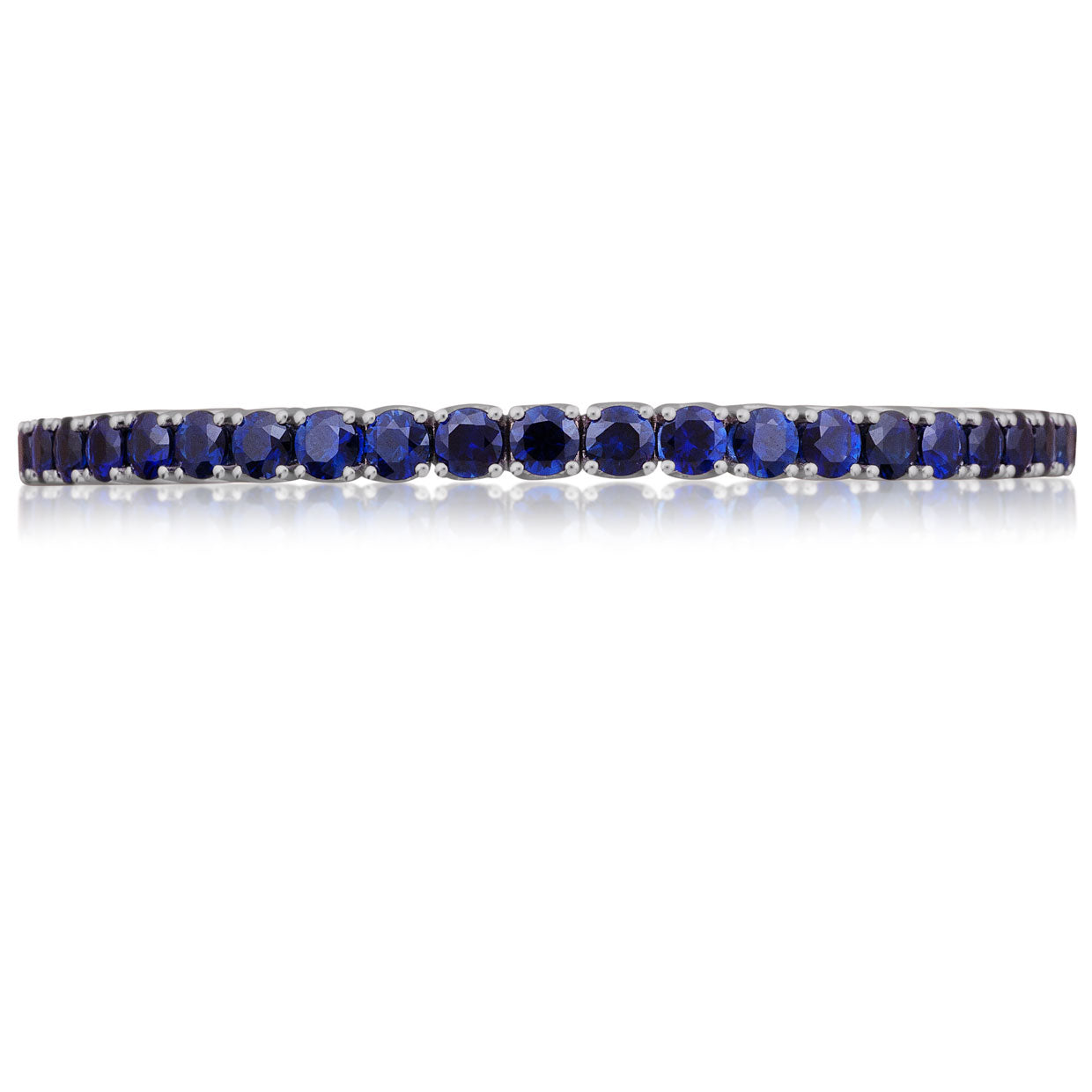 Picchiotti - Xpandable™ Blue Sapphire Bracelet in 18K White Gold - Jackson Hole Jewelry Company