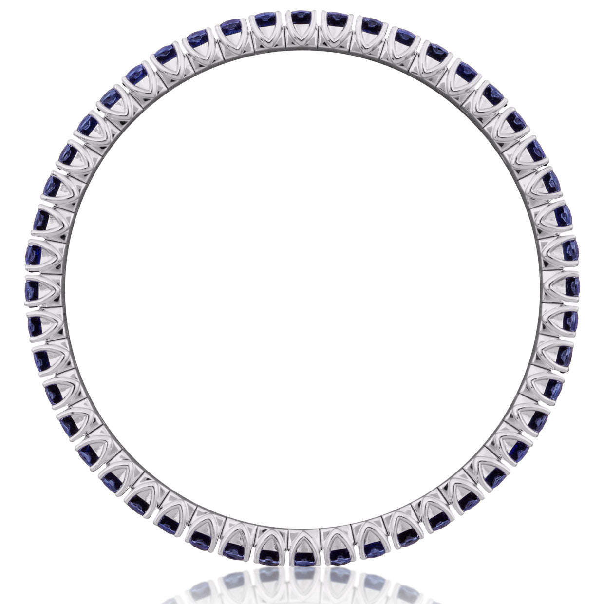 Picchiotti - Xpandable™ Blue Sapphire Bracelet in 18K White Gold - Jackson Hole Jewelry Company