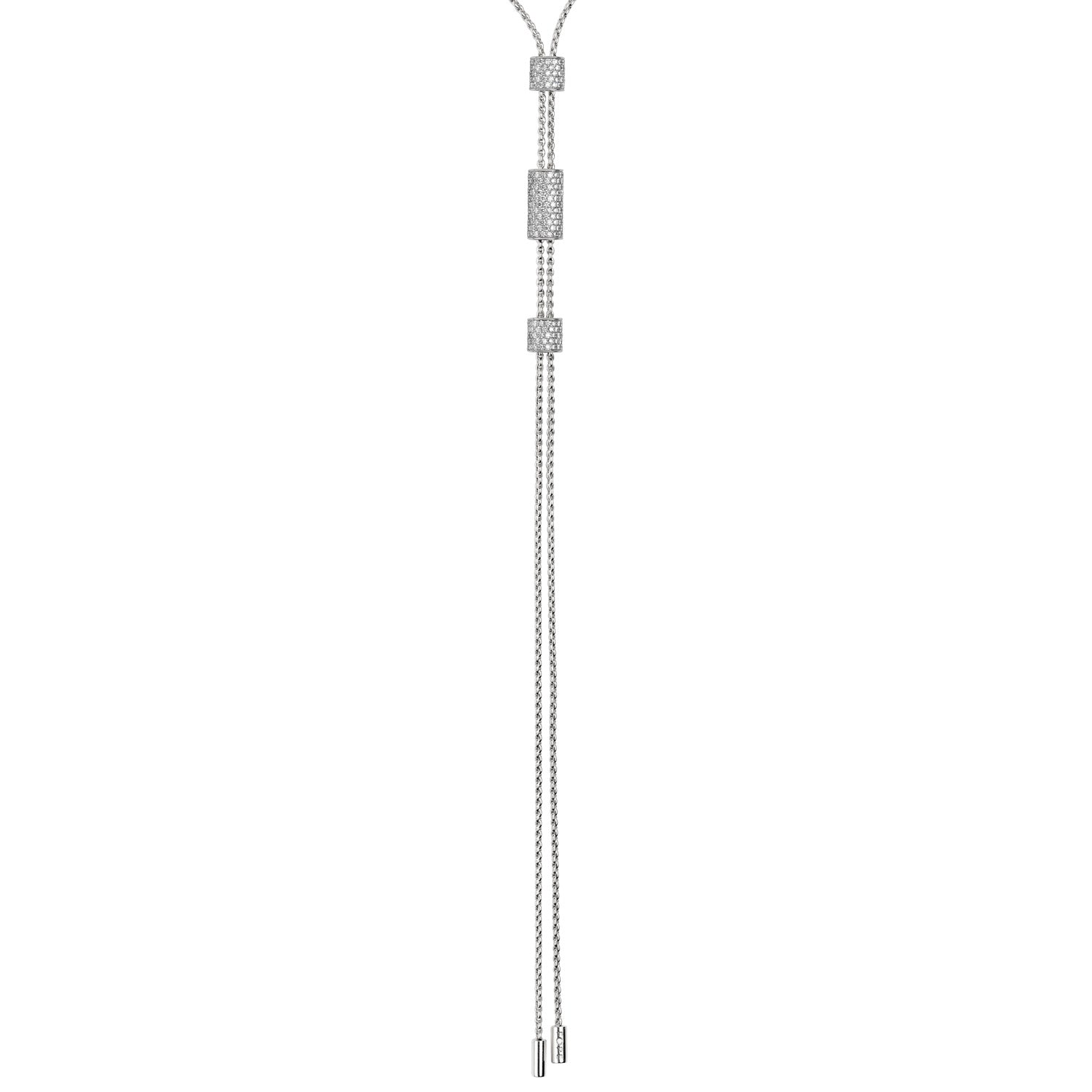 FOPE ARIA 18K Gold Lariat Necklace with White Diamonds - 1.98 carats - Jackson Hole Jewelry Company