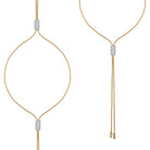FOPE ARIA 18K Gold Lariat Necklace with White Diamonds - 2.11 carats - Jackson Hole Jewelry Company