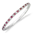 Picchiotti Xpandable™ Ruby & Diamond Bracelet in 18K White Gold 7.27 cttw - Jackson Hole Jewelry Company