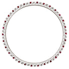 Picchiotti - Xpandable™ Ruby & Diamond Bracelet in 18K White Gold - Jackson Hole Jewelry Company