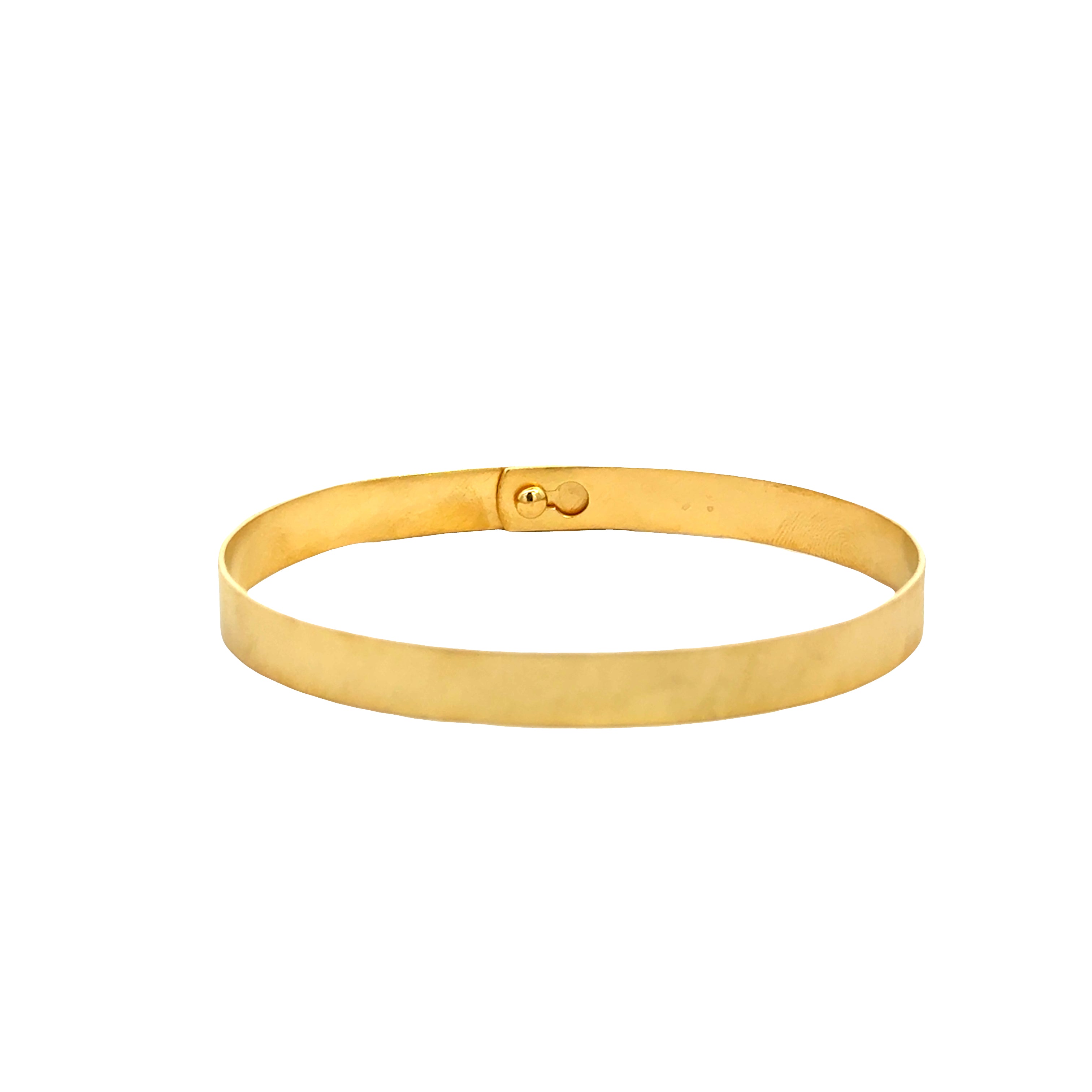 Marika – 14K Yellow Gold Bangle Bracelet with Diamonds - Jackson Hole Jewelry Company