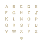 ANZIE Love Letter Pavé Diamond Stud (A–Z) in 14K Gold 0.05 cttw - Jackson Hole Jewelry Company
