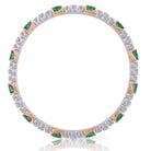 Picchiotti Xpandable™ Zambian Emerald & Diamond Bracelet in 18K White & Yellow Gold 8.77 cttw - Jackson Hole Jewelry Company