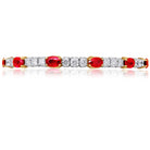 Picchiotti - Xpandable™ Ruby & Diamond Bracelet in 18K White & Yellow Gold - Jackson Hole Jewelry Company