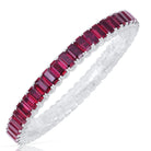 Picchiotti - Xpandable™ Octagonal Ruby Bracelet in 18K White Gold - Jackson Hole Jewelry Company