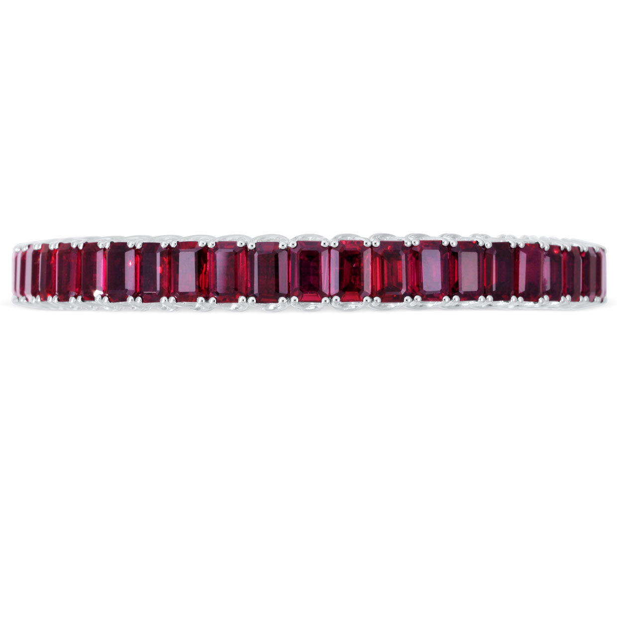 Picchiotti - Xpandable™ Octagonal Ruby Bracelet in 18K White Gold - Jackson Hole Jewelry Company