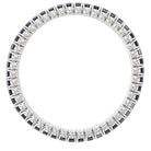 Picchiotti - Xpandable™ Octagonal Blue Sapphire Bracelet in 18K White Gold - Jackson Hole Jewelry Company