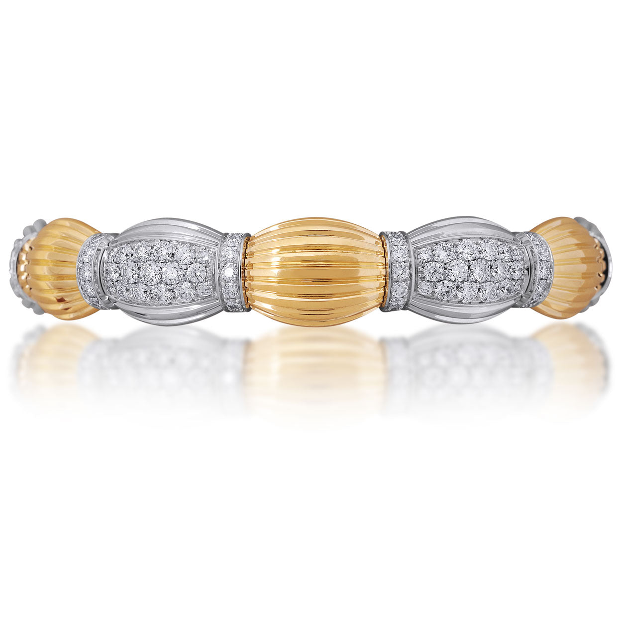 Picchiotti - Xpandable™ Diamond Bracelet in 18K White & Yellow Gold - Jackson Hole Jewelry Company