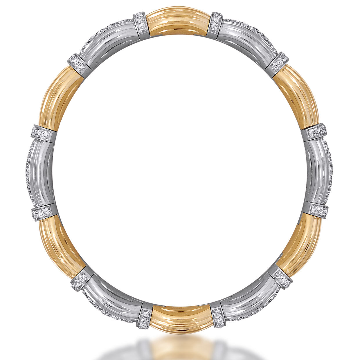Picchiotti - Xpandable™ Diamond Bracelet in 18K White & Yellow Gold - Jackson Hole Jewelry Company