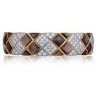 Picchiotti - Xpandable™ Green Mother of Pearl & Diamond Bracelet in 18K White & Yellow Gold 12.36 cttw - Jackson Hole Jewelry Company