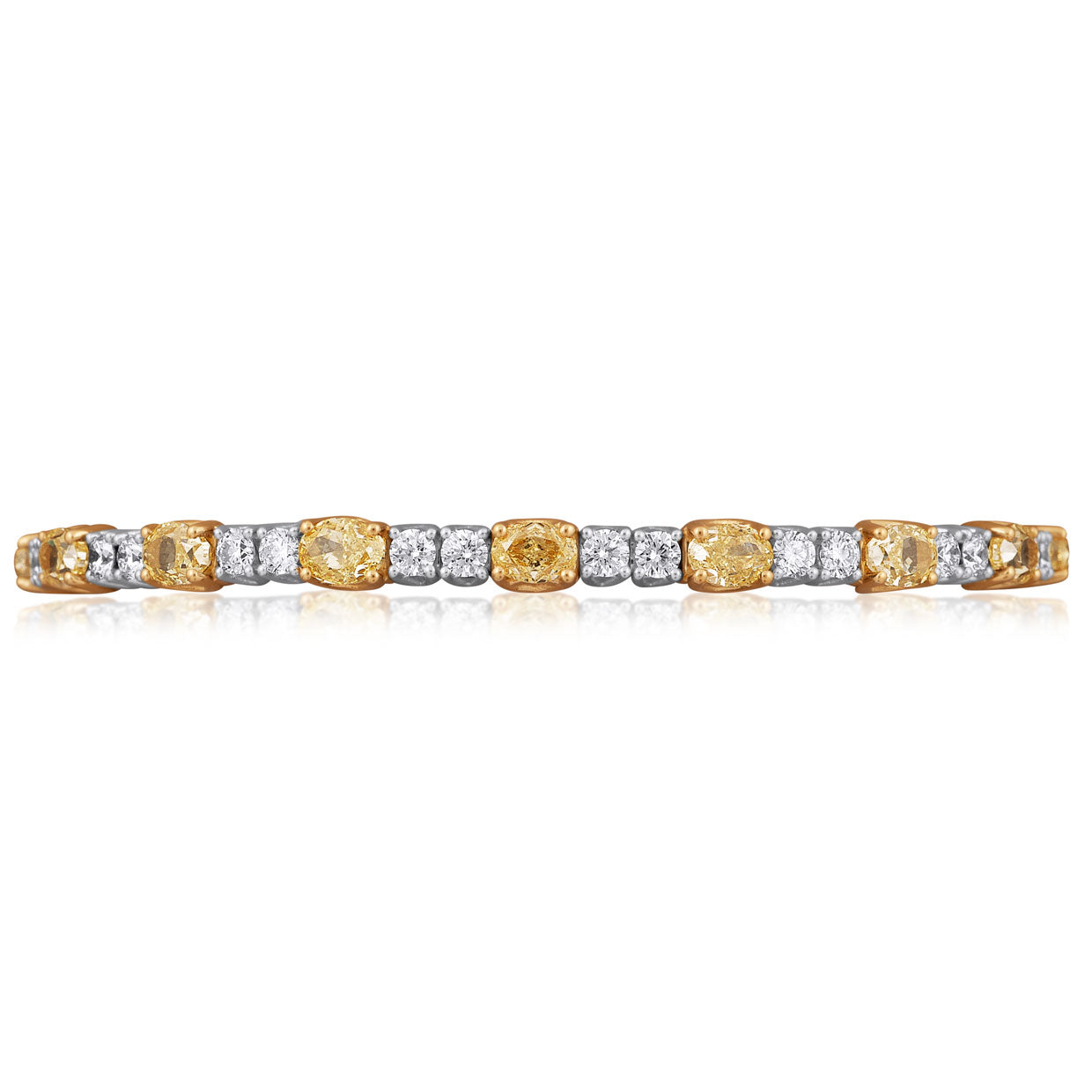 Picchiotti - Xpandable™ Oval & Round Diamond Bracelet in 18K White Gold - Jackson Hole Jewelry Company