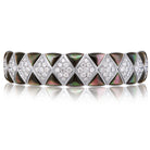 Picchiotti - Xpandable™ Green Mother of Pearl & Diamond Bracelet in 18K White Gold 10.25 cttw - Jackson Hole Jewelry Company