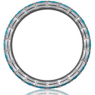 Picchiotti - Xpandable™ Diamond & Turquoise Bracelet in 18K White Gold 7.86 cttw - Jackson Hole Jewelry Company