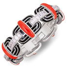 Picchiotti - Xpandable™ Coral, Black Ceramic & Diamond Bracelet in 18K White Gold 27.79 cttw - Jackson Hole Jewelry Company