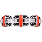 Picchiotti - Xpandable™ Coral, Black Ceramic & Diamond Bracelet in 18K White Gold 27.79 cttw - Jackson Hole Jewelry Company