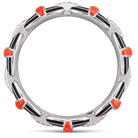 Picchiotti - Xpandable™ Coral, Black Ceramic & Diamond Bracelet in 18K White Gold 27.79 cttw - Jackson Hole Jewelry Company