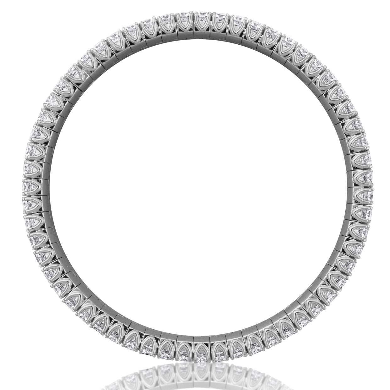 Picchiotti - Xpandable™ Emerald and Round-Cut Diamond Bracelet in 18K White Gold - Jackson Hole Jewelry Company