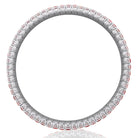 Picchiotti - Xpandable™ Octagonal Ruby and Diamond 3-Row Bracelet in 18K White Gold - Jackson Hole Jewelry Company