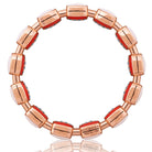 Picchiotti - Reversible Xpandable™ Coral and White Ceramic Bracelet with Round Diamonds in 18K Gold - Jackson Hole Jewelry Company