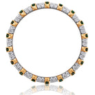 Picchiotti - Xpandable™ Oval-Cut Emerald & Diamond Bracelet in 18K White & Yellow Gold - Jackson Hole Jewelry Company