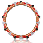 Picchiotti - Xpandable™ Onyx and Orange Ceramic Bracelet with Round Diamonds in 18K White and Rose Gold - Jackson Hole Jewelry Company