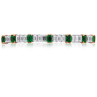 Picchiotti - Xpandable™ Emerald & Diamond Bracelet in 18K White and Yellow Gold - Jackson Hole Jewelry Company