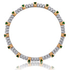 Picchiotti - Xpandable™ Emerald & Diamond Bracelet in 18K White and Yellow Gold - Jackson Hole Jewelry Company