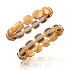 Picchiotti - Reversible Xpandable™ White Mother of Pear and Diamond Bracelet in 18K Yellow Gold - Jackson Hole Jewelry Company