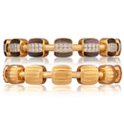 Picchiotti - Reversible Xpandable™ White Mother of Pear and Diamond Bracelet in 18K Yellow Gold - Jackson Hole Jewelry Company