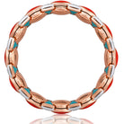 Picchiotti Reversible Xpandable™ Coral & Turquoise Diamond Bracelet in 18K Rose and White Gold - Jackson Hole Jewelry Company