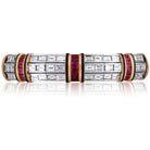 Picchiotti - Xpandable™ Baguette-Cut Diamond and Onyx Bracelet in 18K White and Yellow Gold - Jackson Hole Jewelry Company