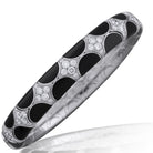 Picchiotti - Xpandable™ Round Diamond and Onyx Bracelet in 18K White Gold - Jackson Hole Jewelry Company
