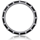 Picchiotti - Xpandable™ Round Diamond and Onyx Bracelet in 18K White Gold - Jackson Hole Jewelry Company
