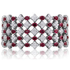 Picchiotti - Oval Ruby & Diamond Bracelet in 18K White Gold - Jackson Hole Jewelry Company