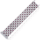 Picchiotti - Oval Ruby & Diamond Bracelet in 18K White Gold - Jackson Hole Jewelry Company