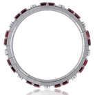 Picchiotti - Xpandable™ Octagonal Ruby & Square Diamond Bracelet in 18K White Gold - Jackson Hole Jewelry Company