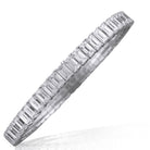 Picchiotti - Xpandable™ Emerald-Cut Diamond Bracelet in 18K White Gold - Jackson Hole Jewelry Company