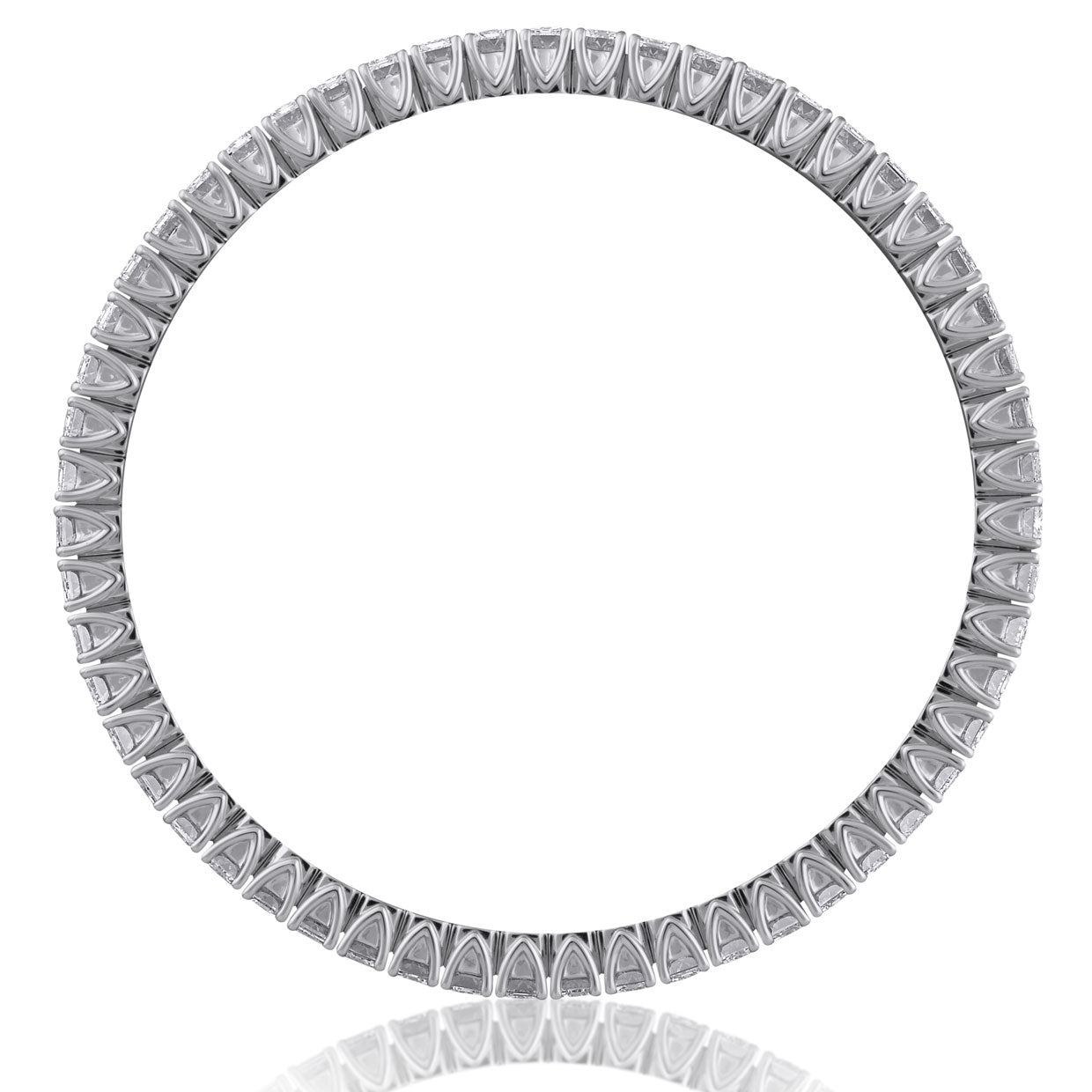 Picchiotti - Xpandable™ Emerald-Cut Diamond Bracelet in 18K White Gold - Jackson Hole Jewelry Company