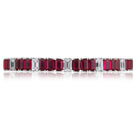 Picchiotti - Xpandable™ Octagonal Ruby & Diamond Bracelet in 18K White - Jackson Hole Jewelry Company