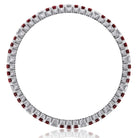 Picchiotti - Xpandable™ Octagonal Ruby & Diamond Bracelet in 18K White - Jackson Hole Jewelry Company