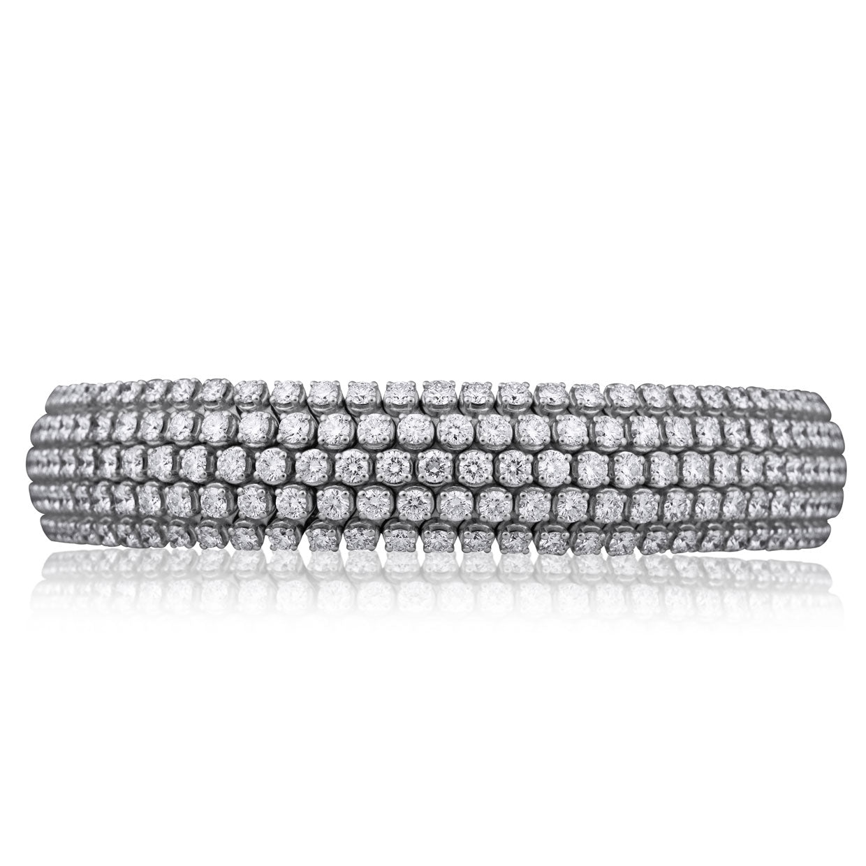 Picchiotti - Xpandable™ Round Diamond Bracelet in 18K White Gold - Jackson Hole Jewelry Company