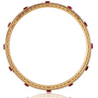 Picchiotti Xpandable™ Burmese Ruby & Emerald-Cut Diamond Bracelet in 18K Yellow Gold 15.87 cttw - Jackson Hole Jewelry Company