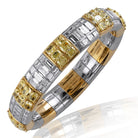 Picchiotti - Xpandable™ Baguette & Radiant Cut Diamond Bracelet in 18K White & Yellow Gold - Jackson Hole Jewelry Company